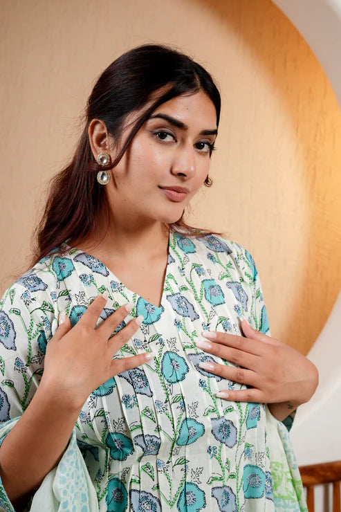 Cloud Mist – Elegant Sky Blue Suit Set