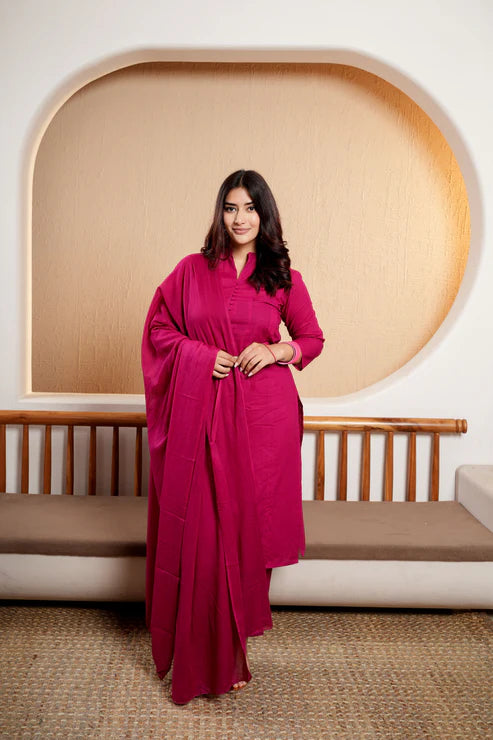 Pink Haze – Breezy  Cotton Suit