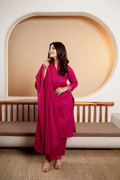 Pink Haze – Breezy  Cotton Suit